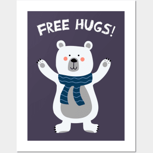 Polar Bear | Free Hugs! Posters and Art